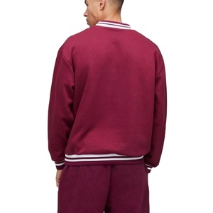 Sweat-shirt d'hiver en molleton à col en V surdimensionné de base pour femmes, respirant, de haute qualité, personnalisé, en coton mélangé, prix d'usine - Product Image 5