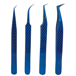 Pinzas de agarre de diamante profesional OEM para extensiones de pestañas herramienta de cosméticos de belleza de etiqueta privada - Product Image 5