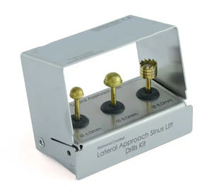 Dental Lateral y Crestal Approach Diamond Burs Kit Sinus Lift Cirugía Acero inoxidable - Product Image 4