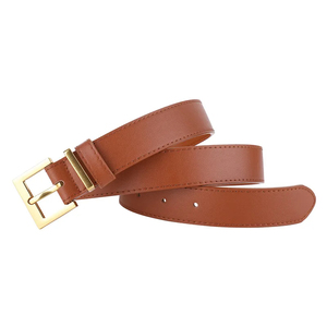 Ceinture en cuir véritable personnalisée en gros personnalisée sur le cuir de peau pour les femmes ceinture décontractée à boucle ardillon réglable - Product Image 2