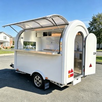 Camion de restauration mobile, remorque alimentaire avec cuisine complète entièrement équipée, remorque de concession pour café, hamburgers, barbecue, restauration rapide