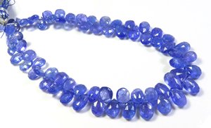 ลูกปัดลูกแพร์ Tanzanite แอฟริกันคุณภาพสูง8 "ลูกปัดเหลี่ยมเพชรพลอยแทนซาไนต์สีน้ำเงิน6-10มม. สำหรับเครื่องประดับ - Product Image 6