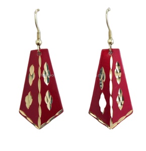 Costum Wholesale Fashionable Brass <b>Earring</b> Natural Finish Beautiful Look Trendy Designer Tops Handmade <b>Earrings</b> By FWE - Product Image 6