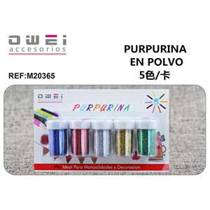 PURPURINE 5U 20G12u/c Producto de Materia Prima de Bambú con Virutas de Poliestireno Brillante para Accesorios de Manualidades - Product Image 1