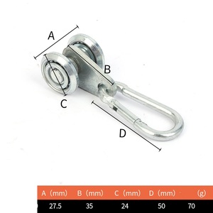 Rouleau de <span class=keywords><strong>porte</strong></span> <span class=keywords><strong>coulissante</strong></span> industriel robuste en acier Songyin Kunshen de 1 mm d'épaisseur, poulie de suspension à roue, design moderne <span class=keywords><strong>pour</strong></span> <span class=keywords><strong>rail</strong></span> de <span class=keywords><strong>porte</strong></span> - Product Image 4