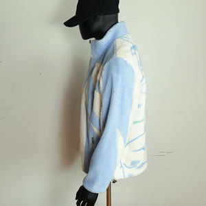 Veste en polaire sherpa sur mesure OEM, vente en gros, streetwear, hip hop, veste en polaire sherpa d'hiver pour homme, pour l'extérieur - Product Image 4