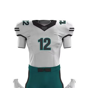 เสื้อฟุตบอลอเมริกันคุณภาพสูงสั่งทำได้ตามต้องการ ขายส่งเสื้อเจอร์ซีย์ฟุตบอลอเมริกันพิมพ์ลายแบบ Sublimation พร้อมเสื้อแจ็คเก็ตบุฟองน้ำ ออกแบบเองได้ - Product Image 6