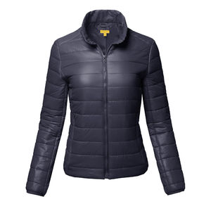 Veste matelassée personnalisée pour femmes avec logo, imperméable, respirante, à capuche, 100% polyester, haute qualité, service OEM, prix de gros - Product Image 2