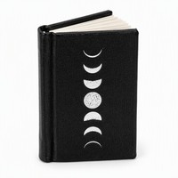 Mini livre miniature, livre de poche, impression OEM, personnalisation prise en charge, impression des phases de lune noires, journal de poche à couverture rigide