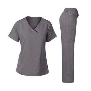 Uniforme de hospital de nuevo estilo al por mayor uniforme de enfermera de hospital elástico personalizado conjuntos uniformes médicos para mujeres - Product Image 2