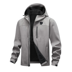Veste Softshell d'hiver respirante pour homme avec logo en toile sur le devant, design personnalisable - Écologique et coupe-vent - Product Image 1