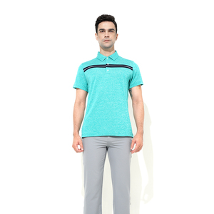 Polo con logotipo personalizado para hombre, Camiseta de algodón, verde, Golf - Product Image 5