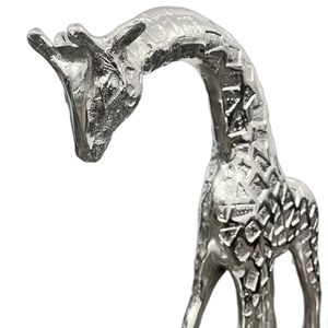 Thủ công con hươu cao cổ điêu khắc trang trí động vật nghệ thuật nhôm trang trí nội thất thanh lịch con hươu cao cổ bức tượng món quà độc đáo & văn phòng trang trí nội thất - Product Image 4