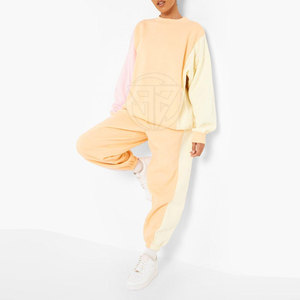 Ensemble de survêtement deux pièces à manches longues pour femme, décontracté, uni, écologique, léger, de bonne qualité, pour l'hiver - Product Image 1