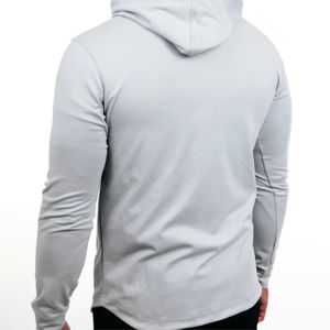 Sweat-shirt à capuche fuselé décontracté pour hommes OEM Pull en polaire avec logo brodé Sweat-shirt d'hiver Sweatshirts personnalisés lavés - Product Image 6