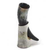 2025 gobelet à corne à boire unique en acier inoxydable Buffalo Viking avec support en métal sans danger pour les aliments vente chaude étanche pour le camping - Product Image 4