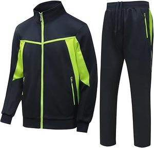 Ensembles de survêtements de sport haut de gamme pour hommes, vêtements de sport, veste à capuche en polaire avec fermeture éclair complète, pantalon de survêtement, costume de survêtement décontracté - Product Image 1