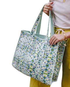 Bolsa de Mano Acolchada de Algodón Resistente con Cierre de Cremallera y Asas, Ecológica, Reutilizable, con Opción de Logotipo Personalizado - Product Image 4