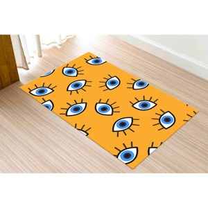 Evil <b>Eye</b> Printed Rug: Modern, Custom, Non-Slip Home Decor,With Pile Soft Rug - Product Image 4