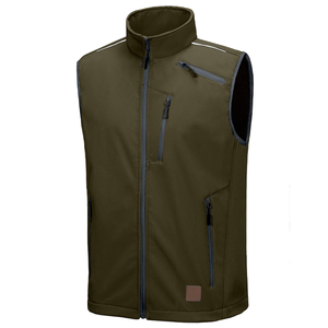 OEM Men Wholesale Waistcoat Lined Winter Soft Padded Sleeveless Vest - Product Image 5