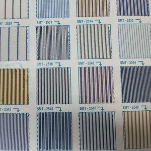 Tela de Alta Calidad para Uniformes Médicos |   Tela de Vestir a Rayas de Algodón y Poliéster |   Textil para Uniformes de Hospital para Exportación Mundial - Product Image 1