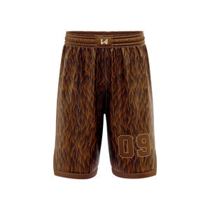 Shorts de basket-ball personnalisés avec logo imprimé, 100% polyester respirant, grande taille, séchage rapide, pour équipes et clubs, prix bas, pas de MOQ - Product Image 4