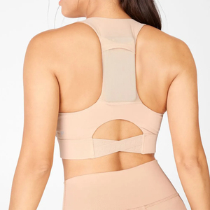 Sujetador deportivo de entrenamiento para mujer, gimnasio, Fitness, espalda ajustable con bolsillo para teléfono personalizado, diseño innovador para Yoga, venta al por mayor, 2025 - Product Image 3