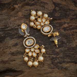 Boucles d'oreilles en perles Kundan 182292 - Product Image 3