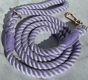 Correa de cuerda para perro, correa de algodón trenzada en colores pastel, accesorio para mascotas, bolsa de transporte para pasear perros, correa de cuerda de algodón para cachorros - Product Image 4