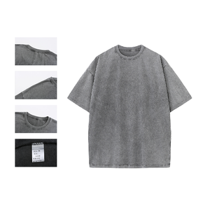 Casual Fashion <b>Retro</b> Style <b>Men's</b> T-<b>Shirt</b> 100% Cotton O-Neck 270g High Quality Comfortable Fit T-<b>shirt</b> for <b>men</b> - Product Image 3