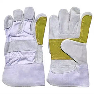 Guantes de Soldadura de Cuero Vacuno para Hombre, Estilo Canadiense, Resistentes a las Vibraciones, Transpirables, Duraderos, 11 oz, para Jardinería Industrial, Gran Venta - Product Image 5