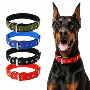 Adjustable Nylon Dog Collar Metal Buckle Pet Neck Strap for Training Walking - Product Image 1
