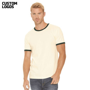 BELLA + CANVAS 3055 Jersey Heather Ringer Tee Shirt Respirant - Product Image 1