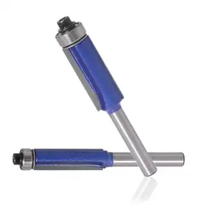 Populaire Xmgt Professionele Flits Zilver Blauwe Spuitverf Coating Flush Trim Router Bit Voor Hout