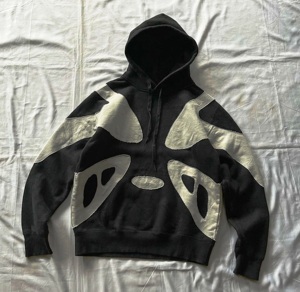 Men's <b>Trendy</b> Wholesale Printed Embossed <b>Hoodies</b> Unisex Custom Embossed Sweatshirt Loose 3d Embossed Hoodie - Product Image 1