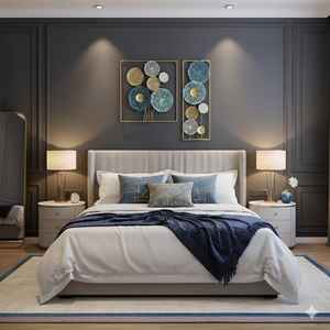 Art mural créatif en métal finition or et bleu ciel parfait pour la décoration murale de la maison, de la chambre à coucher et du salon - Product Image 4