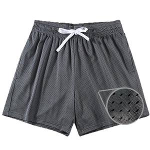 กางเกงขาสั้นผู้ชายแบบทางการสั่งตัดได้จากโรงงานปี 2024 น้ำหนักเบา สวมใส่สบาย สีพื้น 100% โพลีเอสเตอร์ กันลม ระบายอากาศ แห้งเร็ว - Product Image 4