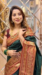 Aura Narayan Pattu Saree Silky Party Wear pour les occasions Design élégant en soie - Product Image 5