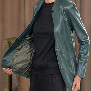 Vintage Leather Jacket <b>Zipper</b> Washed High Street Style Wholesale Price Hot <b>Sale</b> Optimized <b>for</b> Winter Wear 2025 New Arrival - Product Image 3