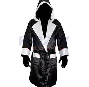Robe de boxe en polyester de haute qualité, conception personnalisée OEM, vente en gros, prix raisonnable, vêtements d'arts martiaux - Product Image 5