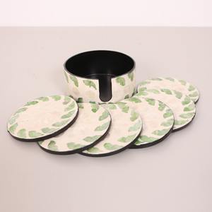 Nacre incrustation sous-verres prix compétitif du meilleur fournisseur MOP mosaïque boisson caboteur - Product Image 3