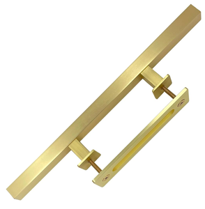 Poignée de porte en laiton Artisanat personnalisé Offre Spéciale Poignée de porte d'armoires de cuisine en laiton doré moderne - Product Image 3