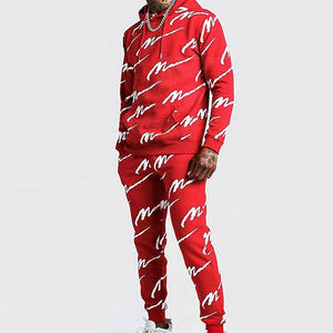 Último diseño ropa de invierno hombres chándal conjunto casual manga larga chándal personalizado para la venta - Product Image 2