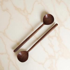 Juego de Cucharas Desechables de Madera Rústica con Acabado Natural, Perfecto para Fiestas, Cocina Tradicional y Decoración de Cocina Estilo Granja - Product Image 3