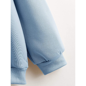 Vente chaude Sweats à capuche pour femmes Slim Fit Plus Size Sweat uni à capuche 100% coton Logo personnalisé Pull Sweat à capuche pour femme - Product Image 6