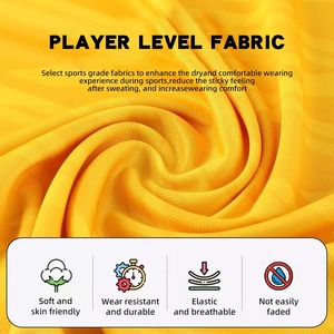 เสื้อฟุตบอลวัยรุ่น ปรับแต่งชุดฟุตบอล เสื้อผ้าโพลีเอสเตอร์ 100% คอวี แขนสั้น แบบยูนิเซ็กซ์ สกรีนโลโก้ ตำแหน่งสโมสรตามสั่ง - Product Image 5