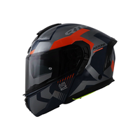 Casques ASTONE Nouveau casque modulaire rabattable - RT6 Bleu brillant argenté Matériau ABS Garantie 1 an