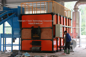 Incinerador de Residuos Hospitalarios T-Tech Vietnam Modelo CNC-YT40 con 1 Año de Garantía, Origen VN, Equipo de Descomposición Térmica para Residuos Médicos - Product Image 2