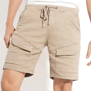 Bangladesh Made Custom Made Logo Broderie Design Tissé Cargo Hommes Shorts Premium 100% Coton Longueur Au Genou Multi Couleur Options - Product Image 1