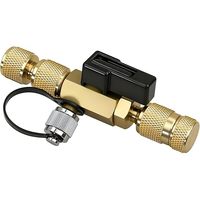Outil de dépose et d'installation de cartouches de valve de réfrigérant AC avec jauge de niveau, système à double valve, outil de service HVAC pour cartouches de valve